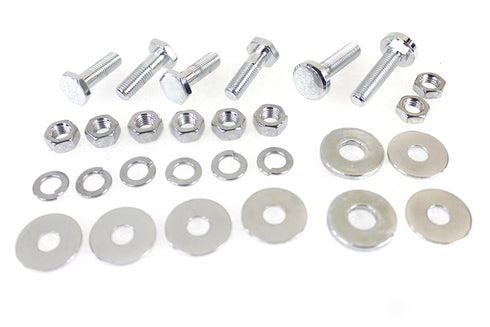 Colony Rear Fender Frame Clamp Bolt Set Chrome - 3220-6
