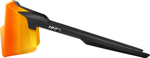 100% Aerocraft Sunglasses - Soft Tact Black - HiPER Red Lens 60032-00010