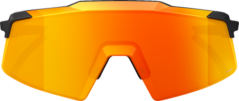 100% Aerocraft Sunglasses - Soft Tact Black - HiPER Red Lens 60032-00010