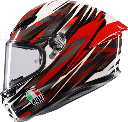 AGV K6 S Helmet - Reeval - White/Red/Gray - 2XL 2118395002-023-XXL
