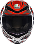 AGV K6 S Helmet - Reeval - White/Red/Gray - 2XL 2118395002-023-XXL