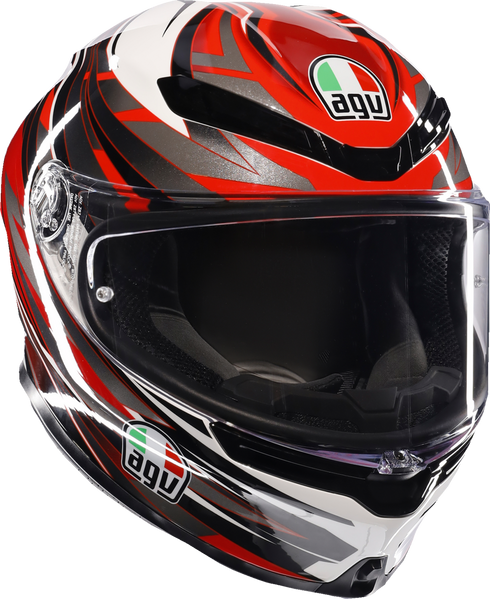 AGV K6 S Helmet - Reeval - White/Red/Gray - XL 2118395002-023-XL