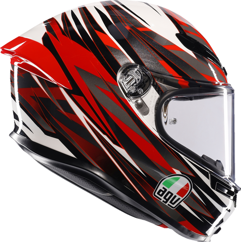 AGV K6 S Helmet - Reeval - White/Red/Gray - 2XL 2118395002-023-XXL