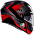 AGV K3 Helmet - Striga - Black/Gray/Red - Medium 2118381004-018-M