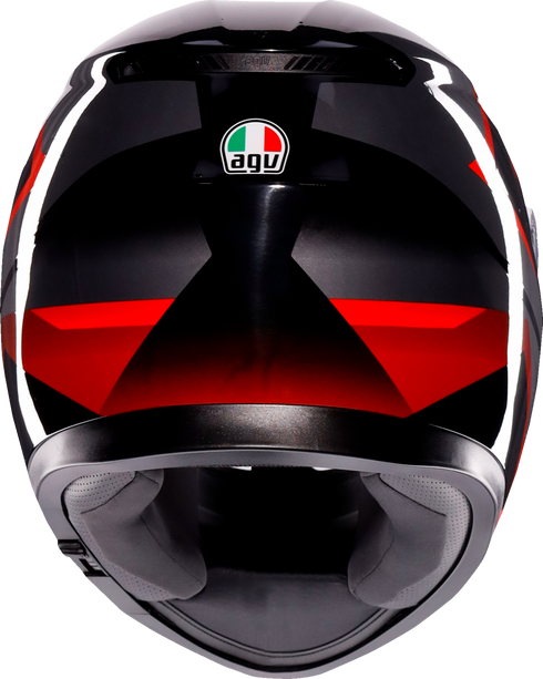 AGV K3 Helmet - Striga - Black/Gray/Red - Medium 2118381004-018-M