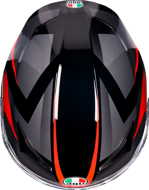 AGV K3 Helmet - Striga - Black/Gray/Red - Medium 2118381004-018-M