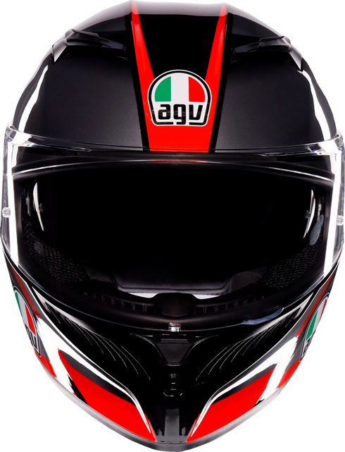 AGV K3 Helmet - Striga - Black/Gray/Red - XL 2118381004-018-XL
