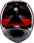 AGV K3 Helmet - Striga - Black/Gray/Red - XL 2118381004-018-XL