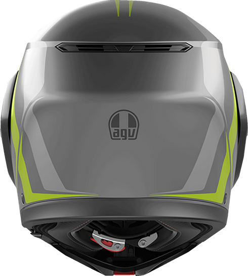 AGV Streetmodular Helmet - Resia - Matte Gray/Black/Yellow Fluo - 2XL 21182960020072X