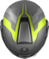 AGV Streetmodular Helmet - Resia - Matte Gray/Black/Yellow Fluo - Large 2118296002007L