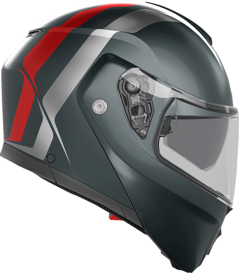 AGV Streetmodular Helmet - Resia - Matte Gray/Silver/Red - XL 2118296002006XL