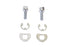 Colony Exhaust Pipe Locking Bolt Mounting Kit Chrome - 3252-6