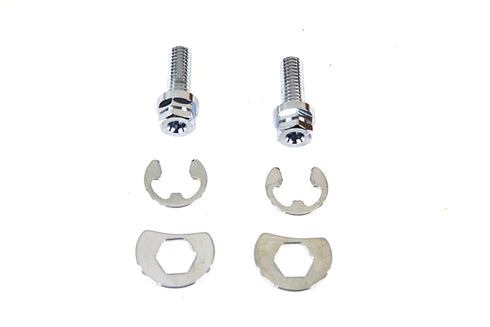 Colony Exhaust Pipe Locking Bolt Mounting Kit Chrome - 3252-6
