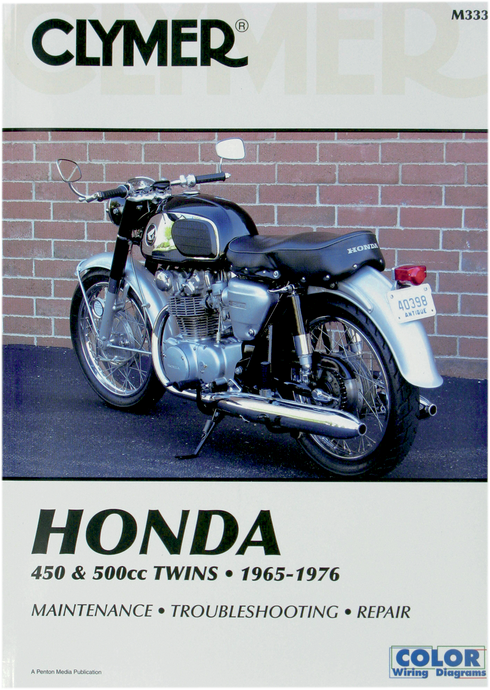 CLYMER Manual - Honda - 450/500 Twins CM333