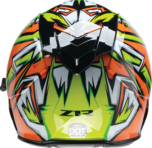 Z1R Warrant Snow Helmet - Neuron - Orange/Green - Medium 0101-17225