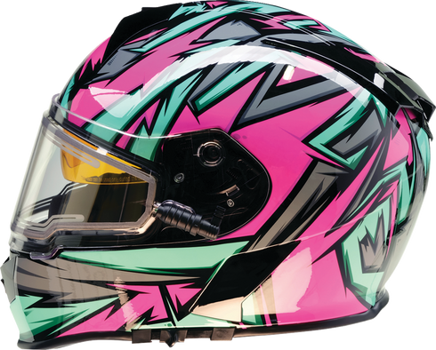 Z1R Warrant Snow Helmet - Neuron - Pink/Teal - XS 0101-17209