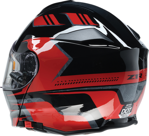 Z1R Solaris 2.0 Helmet - First Tracks - Electric - Dual Pane - Black/Red - Small 0120-0826