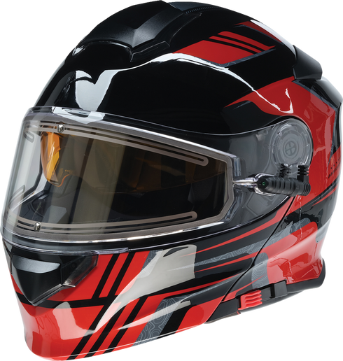 Z1R Solaris 2.0 Helmet - First Tracks - Electric - Dual Pane - Black/Red - Large 0120-0828