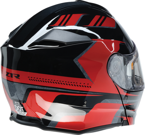 Z1R Solaris 2.0 Helmet - First Tracks - Electric - Dual Pane - Black/Red - Large 0120-0828