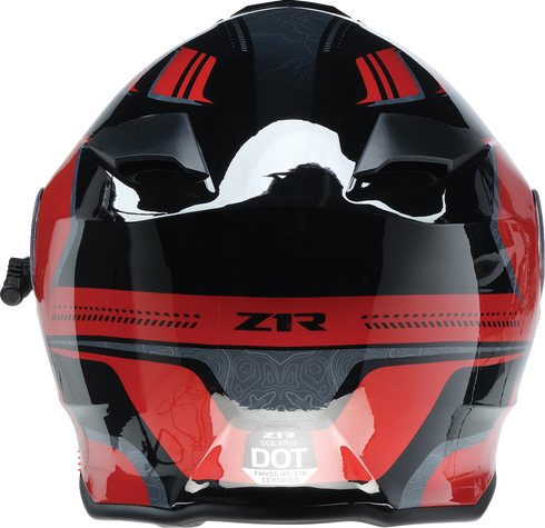 Z1R Solaris 2.0 Helmet - First Tracks - Electric - Dual Pane - Black/Red - Medium 0120-0827
