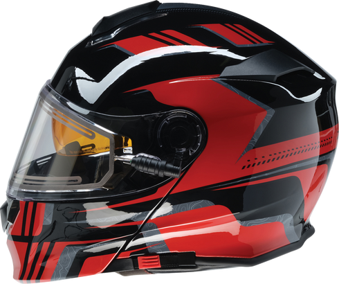 Z1R Solaris 2.0 Helmet - First Tracks - Electric - Dual Pane - Black/Red - 2XL 0120-0830