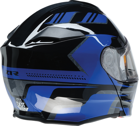 Z1R Solaris 2.0 Helmet - First Tracks - Electric - Dual Pane - Black/Blue - Medium 0120-0833