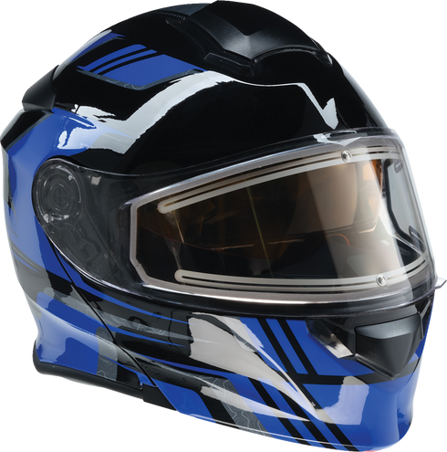 Z1R Solaris 2.0 Helmet - First Tracks - Electric - Dual Pane - Black/Blue - Large 0120-0834
