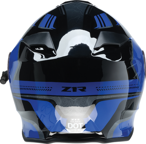 Z1R Solaris 2.0 Helmet - First Tracks - Electric - Dual Pane - Black/Blue - Medium 0120-0833