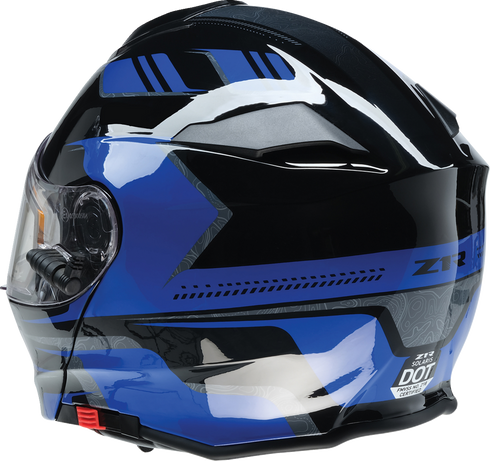 Z1R Solaris 2.0 Helmet - First Tracks - Electric - Dual Pane - Black/Blue - XL 0120-0835