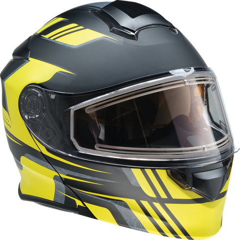 Z1R Solaris 2.0 Helmet - First Tracks - Electric - Dual Pane - Black/Hi-Viz - XL 0120-0841