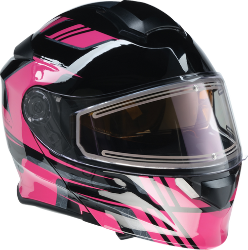 Z1R Solaris 2.0 Helmet - First Tracks - Electric - Dual Pane - Black/Pink - Small 0120-0844