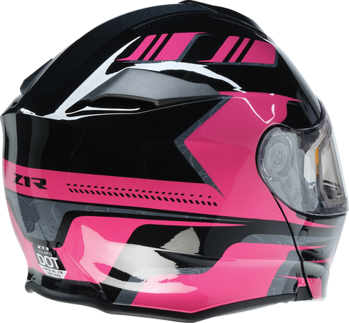 Z1R Solaris 2.0 Helmet - First Tracks - Electric - Dual Pane - Black/Pink - XS 0120-0843