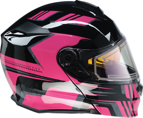 Z1R Solaris 2.0 Helmet - First Tracks - Electric - Dual Pane - Black/Pink - Large 0120-0846