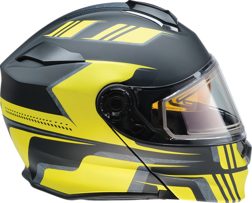 Z1R Solaris 2.0 Helmet - First Tracks - Electric - Dual Pane - Black/Hi-Viz - 2XL 0120-0842
