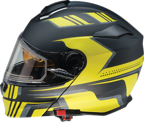 Z1R Solaris 2.0 Helmet - First Tracks - Electric - Dual Pane - Black/Hi-Viz - 2XL 0120-0842
