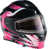 Z1R Solaris 2.0 Helmet - First Tracks - Electric - Dual Pane - Black/Pink - XL 0120-0847