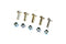Colony Zinc Front Brake Disc Bolt Kit - 3268-10