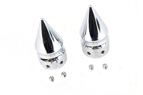 Colony Front Axle Cover Set Pike Style Chrome Plated - 3275-2