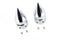 Colony Front Axle Cover Set Pike Style Chrome Plated - 3275-2