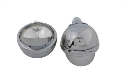 V-Twin 4-1/2 inch Spotlamp Set with Visor - 33-0017