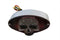Wyatt Gatling Chrome Cateye LED Tail Lamp Skull Style - 33-0031