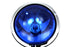 V-Twin Blue Pursuit Spotlamp Set - 33-0073