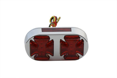 Wyatt Gatling Chrome Maltese Tail Lamp - 33-0106