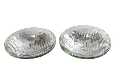 Wyatt Gatling Clear 4-1/2 inch 6 Volt Sealed Beam Spotlamp Bulb Set - 33-0160