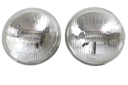 Wyatt Gatling Clear 4-1/2 inch 6 Volt Sealed Beam Spotlamp Bulb Set - 33-0160