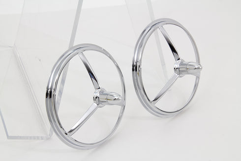 Wyatt Gatling 4-1/2 inch Chrome Bullet Style Spotlamp Trim - 33-0172