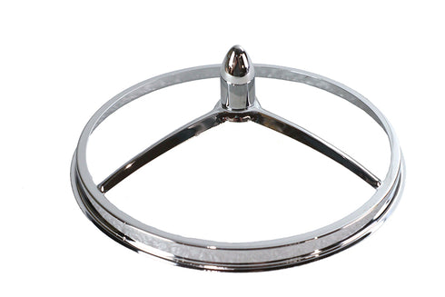 Wyatt Gatling 5-3/4 inch Bullet Style Chrome Headlamp Trim - 33-0173