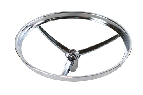 Wyatt Gatling 5-3/4 inch Bullet Style Chrome Headlamp Trim - 33-0173