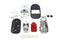 V-Twin Chrome Tombstone Tail Lamp Kit with Skull Grill - 33-0190