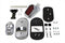 V-Twin Chrome Tombstone Tail Lamp Kit with Skull Grill - 33-0191